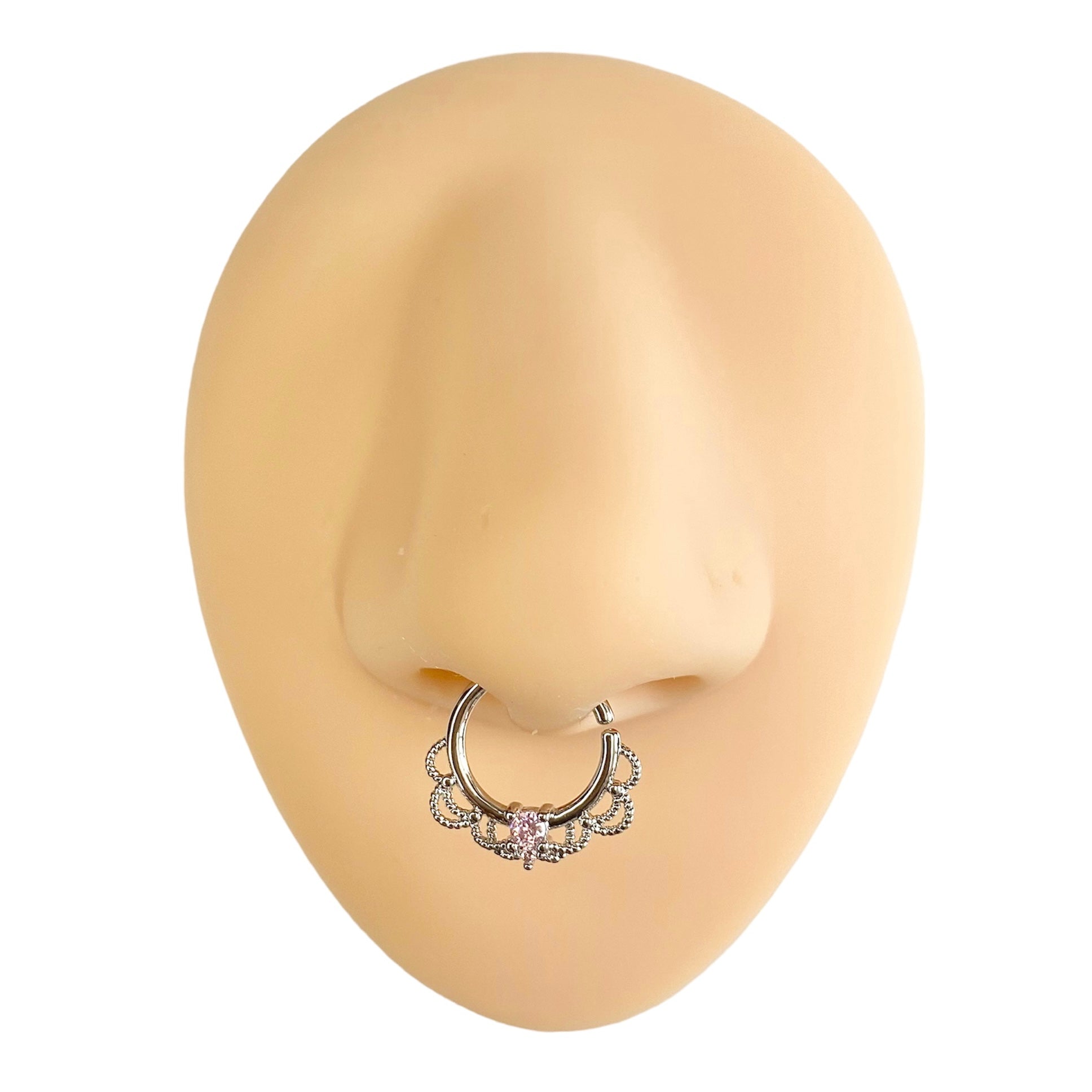 Pink Royal CZ Bendable Hoop  image 0
