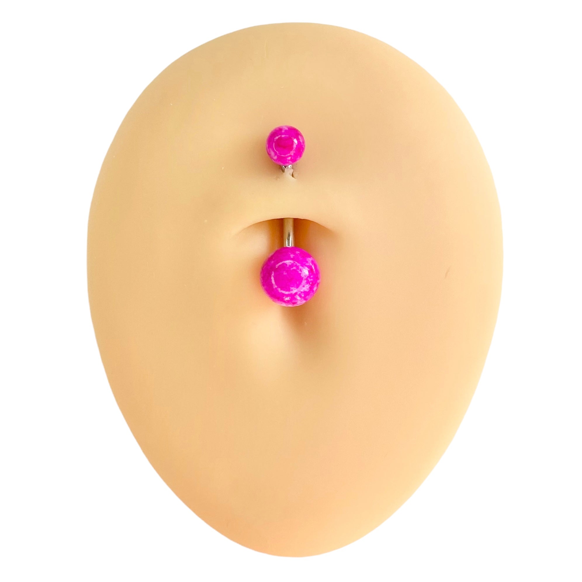 Pink Splash Effect Belly Bar  image 0