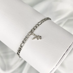 Silver Mini CZ Playboy Anklet image 1