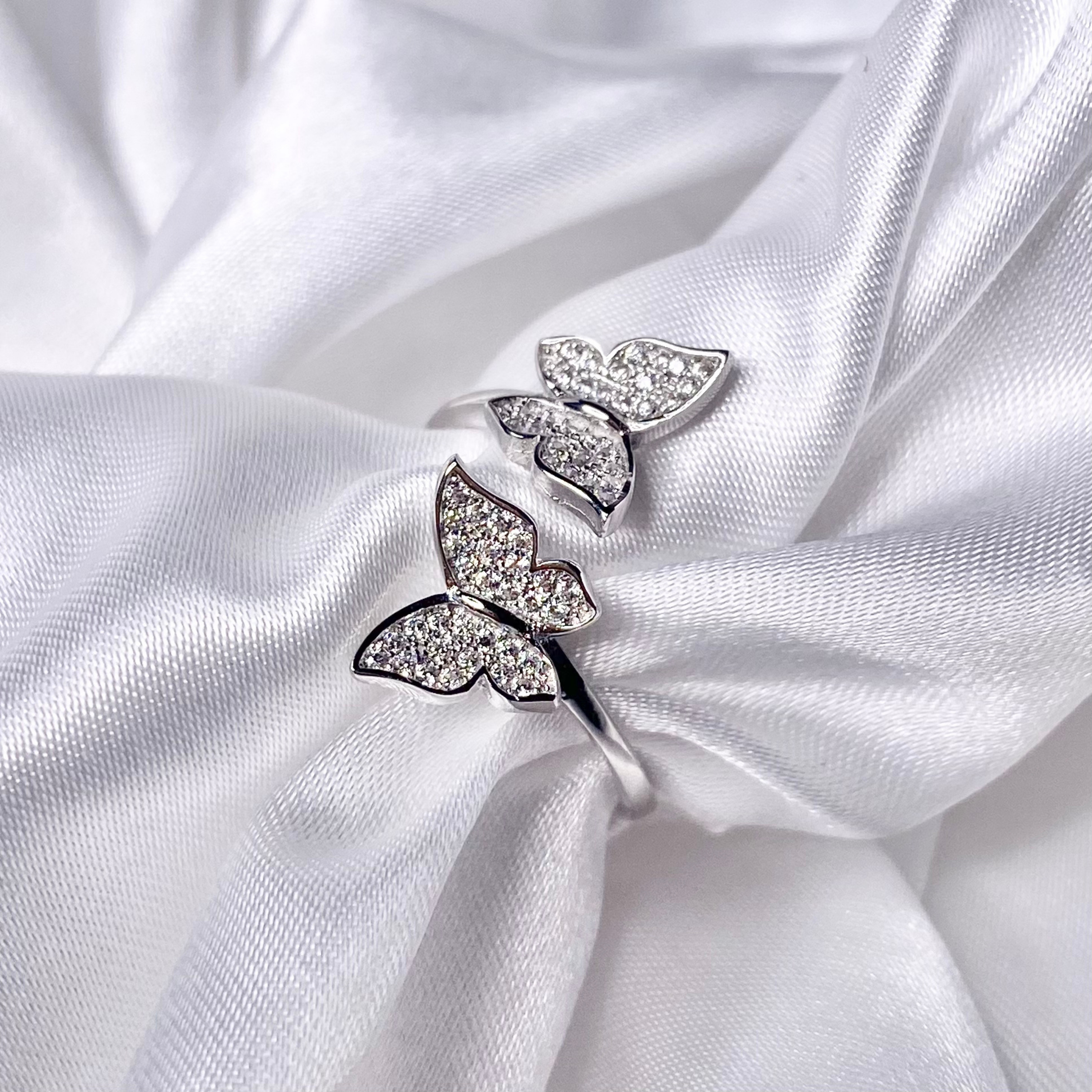 Silver Pretty Duo Ring image 0