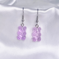 Grape Gummy Bear Earrings image 0