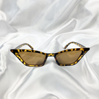 Tortoiseshell Clear Rectangle Cat Eye Sunglasses image 1