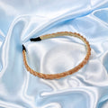 Champagne Twisted Bead Headband image 0