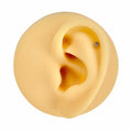 Gold Clear CZ Ball Top Flat Back Stud image 0