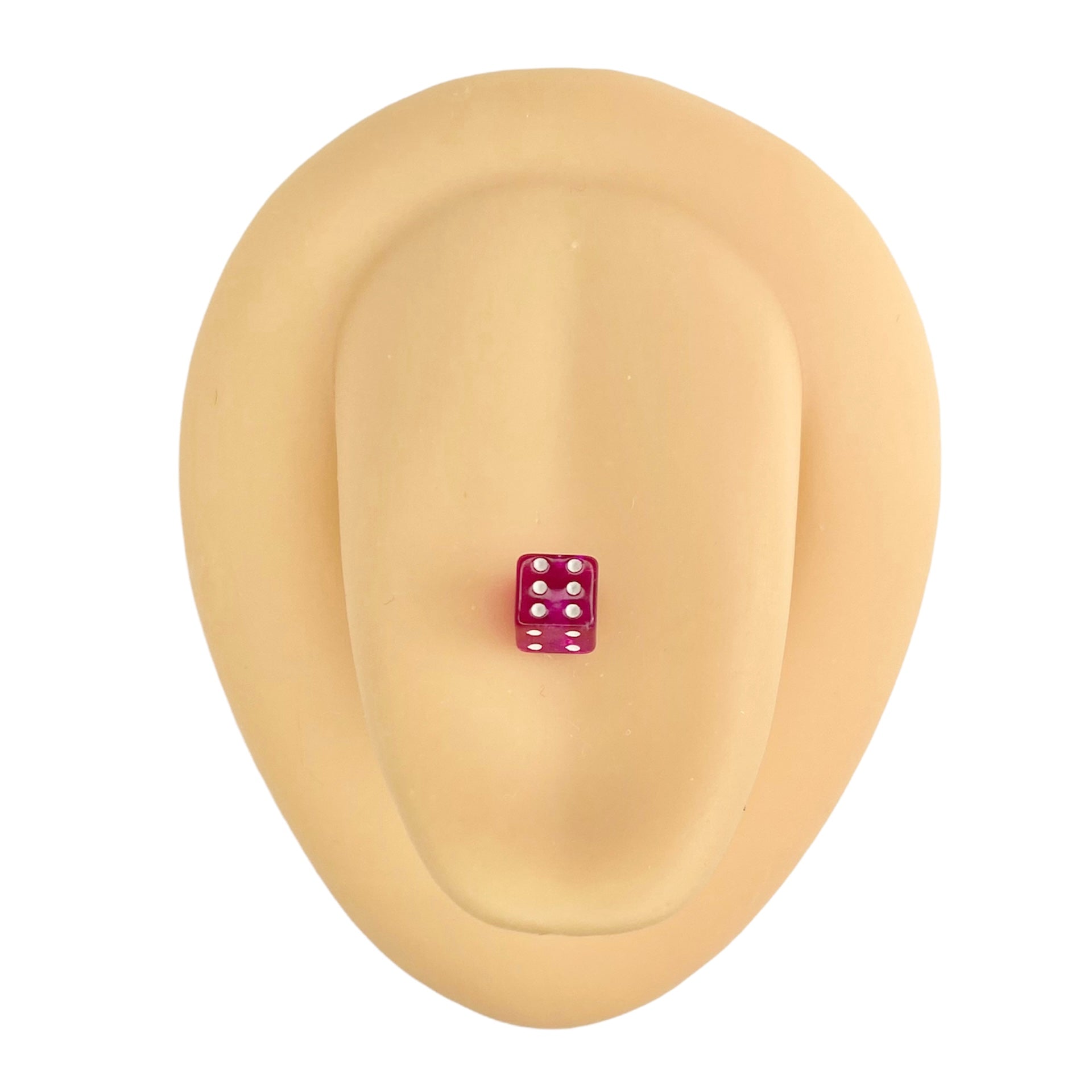 Purple Acrylic Dice Tongue Bar image 0