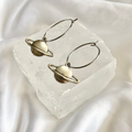 Planet Hoop Earrings image 0