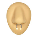 Peach Matte Pearlescent Horseshoe Hoop  image 0
