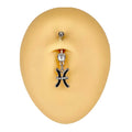 Pisces Zodiac Dangle Belly Bar  image 0