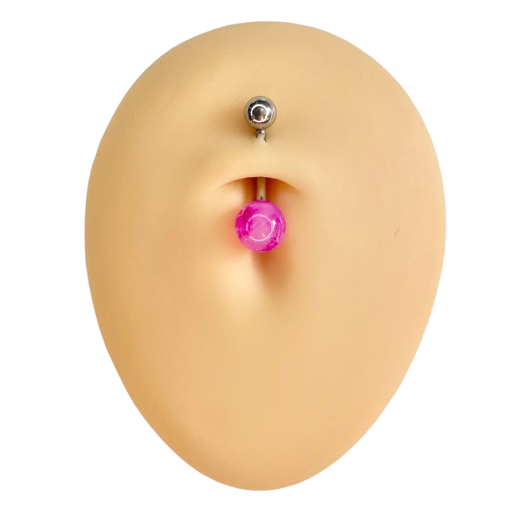 Pink Watercolour Effect Belly Bar  image 0