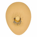 Gold Crystal Paved Bitch Nipple Clicker Bar image 0