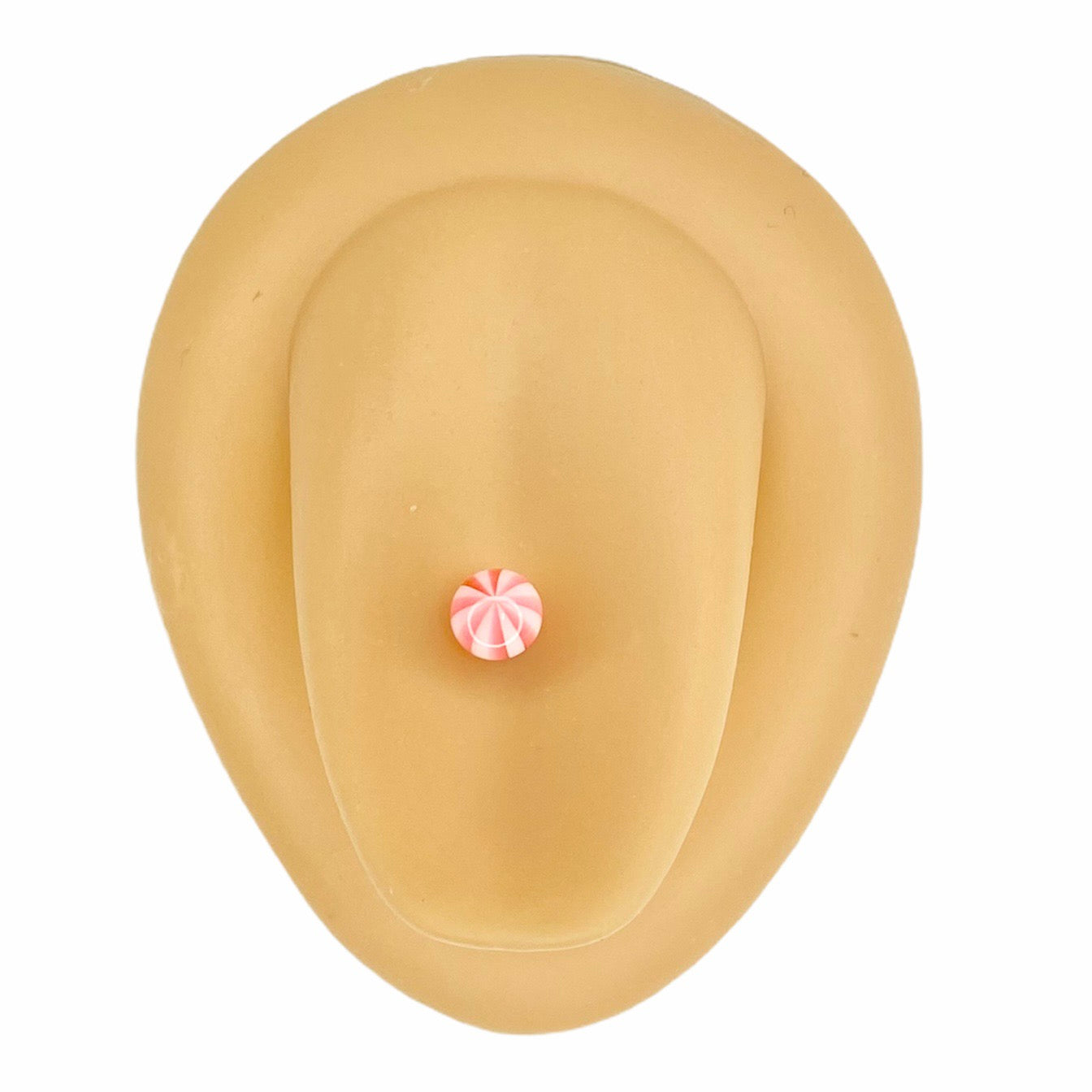Pink Candy Stripe Tongue Bar image 0