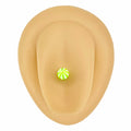 Green Candy Stripe Tongue Bar image 0