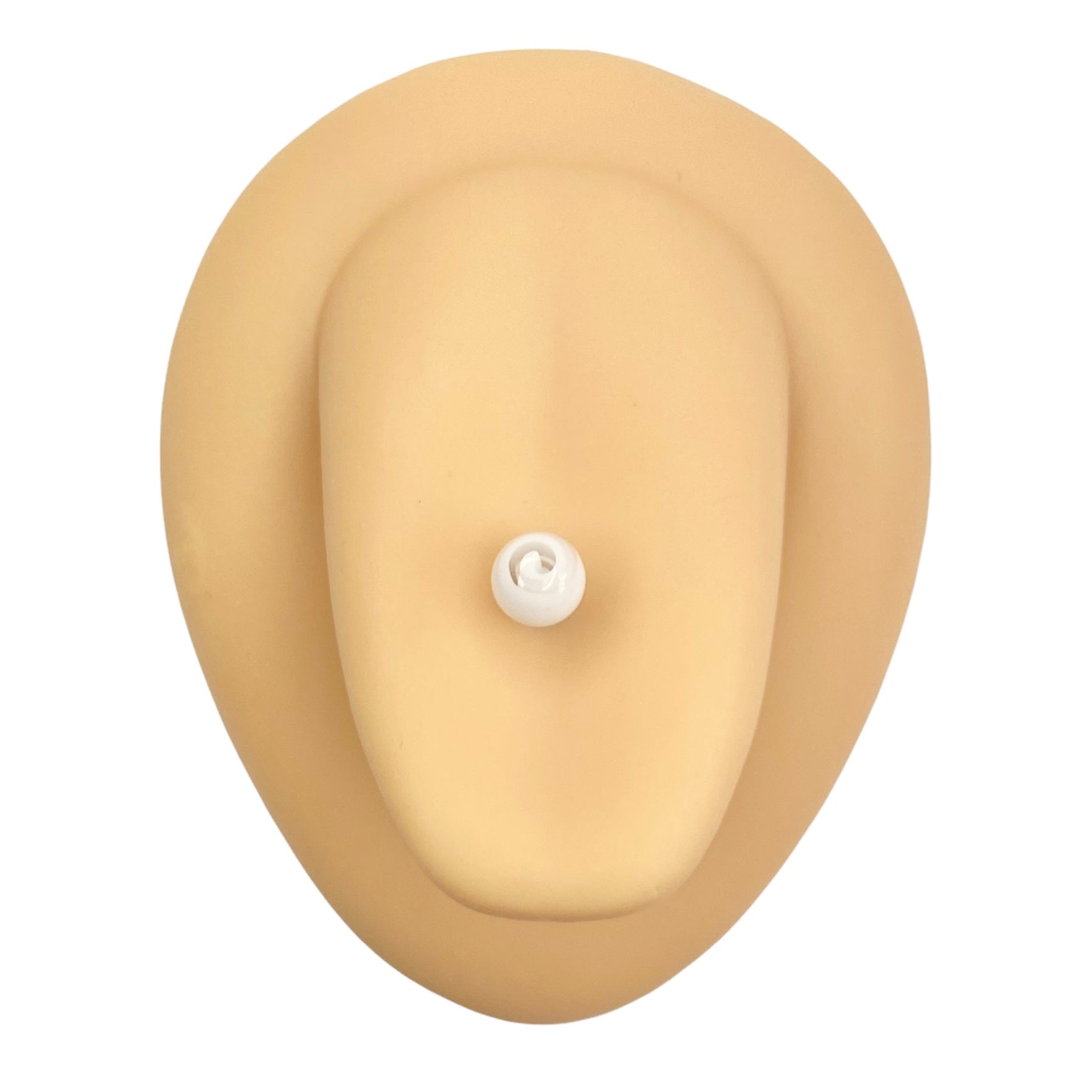 White Swirl Tongue Bar image 0