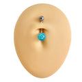 Blue Watercolour Effect Belly Bar  image 0