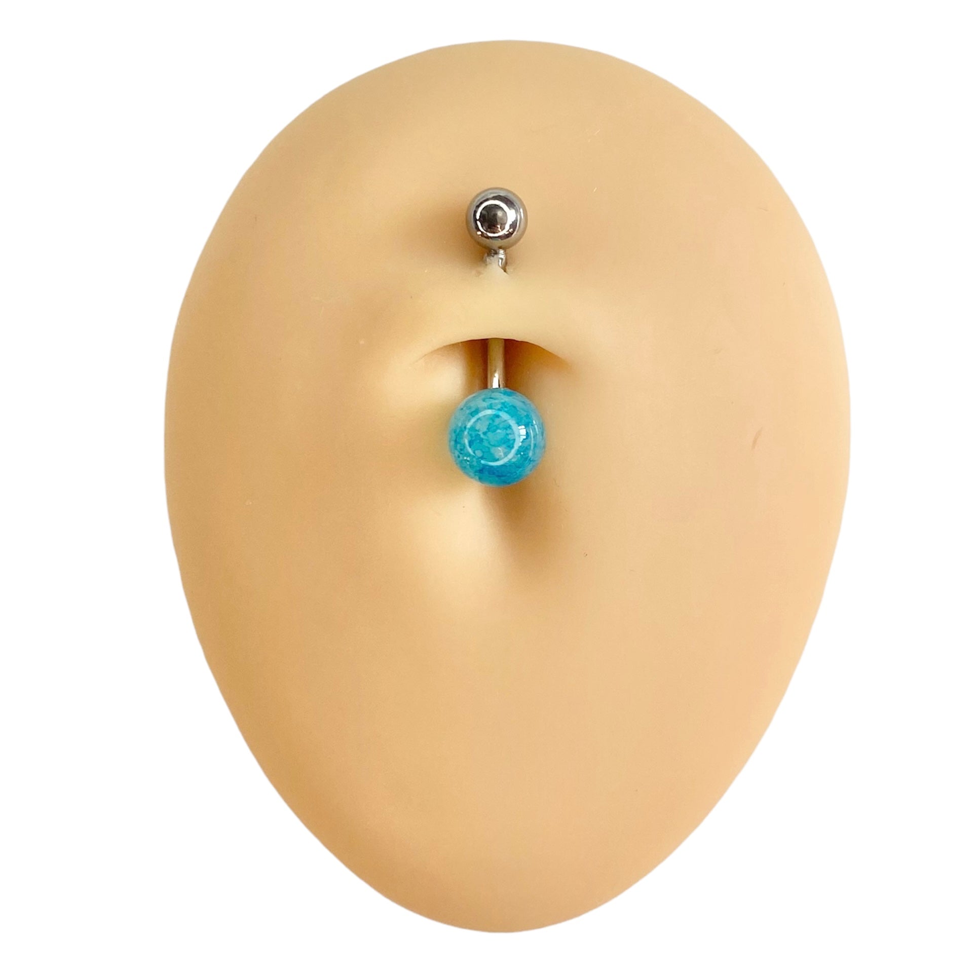 Blue Watercolour Effect Belly Bar  image 0