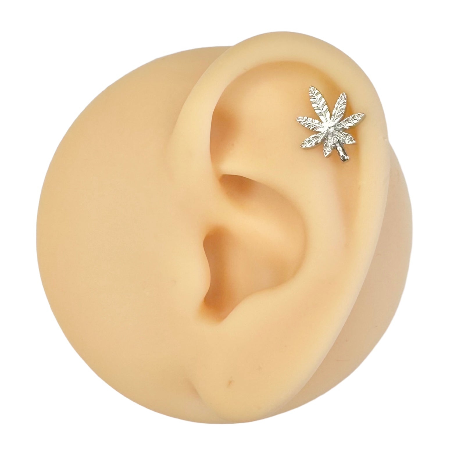 Weed Leaf Barbell Stud image 0