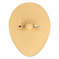 Gold Red Crystal Dagger Nipple Bar image 0