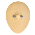 Blue Rhinestone Nipple Bar  image 0