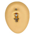 Taurus Zodiac Dangle Belly Bar  image 0