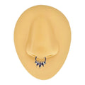 AB Marquise CZ Hinged Segment Hoop Ring image 0