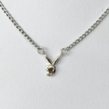 Silver CZ Eye Playboy Necklace image 0