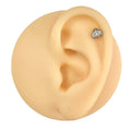 Silver Bee Flat Back Stud image 0