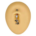 Capricorn Zodiac Dangle Belly Bar  image 0