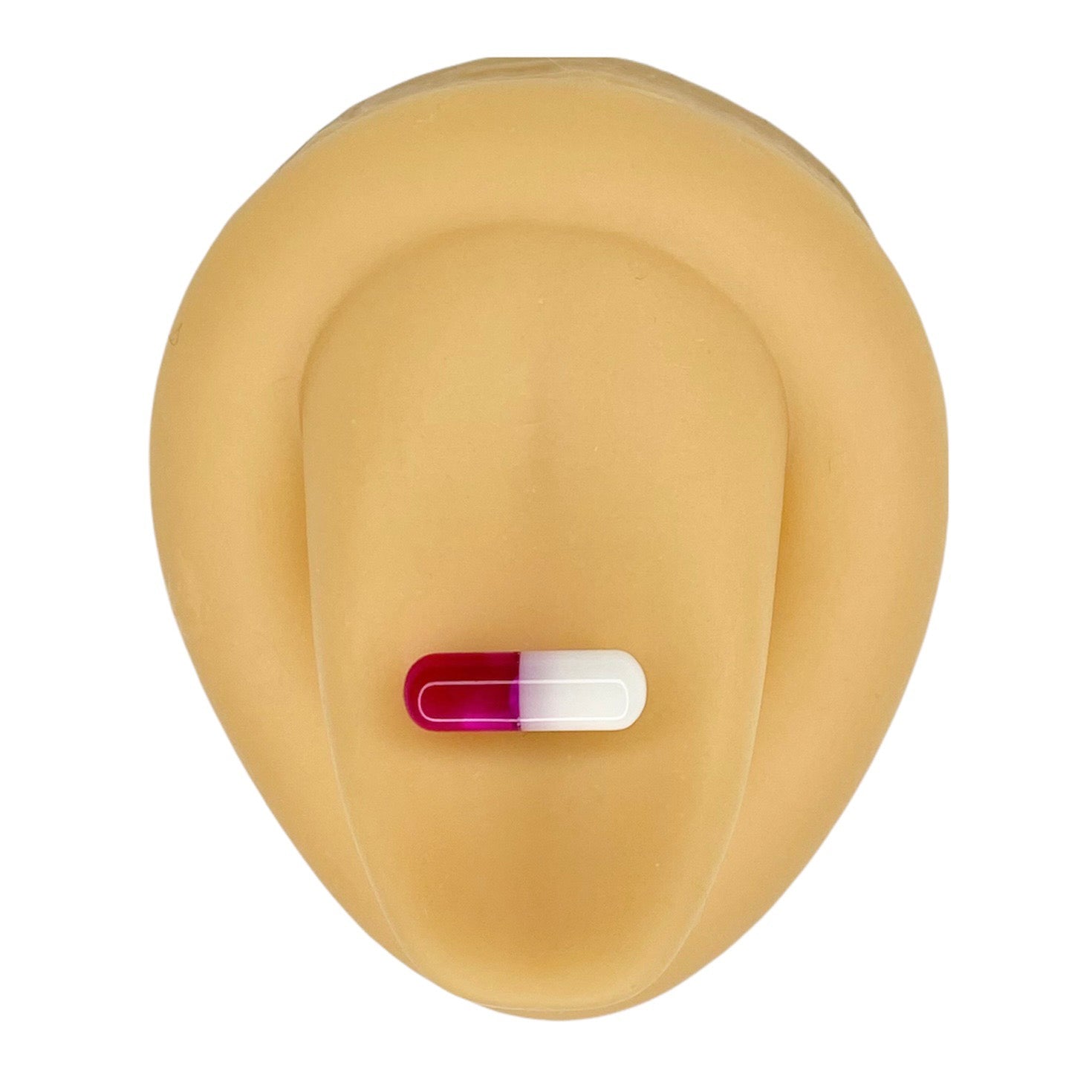 Purple Acrylic Pill Tongue Bar image 0