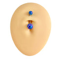 Blue AB Coated Belly Bar  image 0