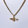 Gold Mini Realistic Bee Necklace image 0