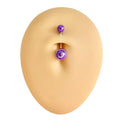 Purple Metallic AB Belly Bar  image 0
