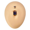  Vitrail Medium Rectangle Cubic Zirconia Belly Bar image 0