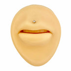 Gold Mini CZ Heart Flat Back Stud image 1