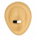 Black Acrylic Pill Tongue Bar image 0