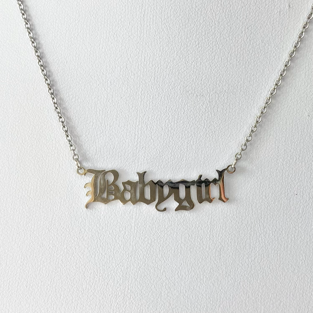 Silver Babygirl Necklace image 0