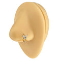 Silver Cubic Zirconia Butterfly Hoop image 0