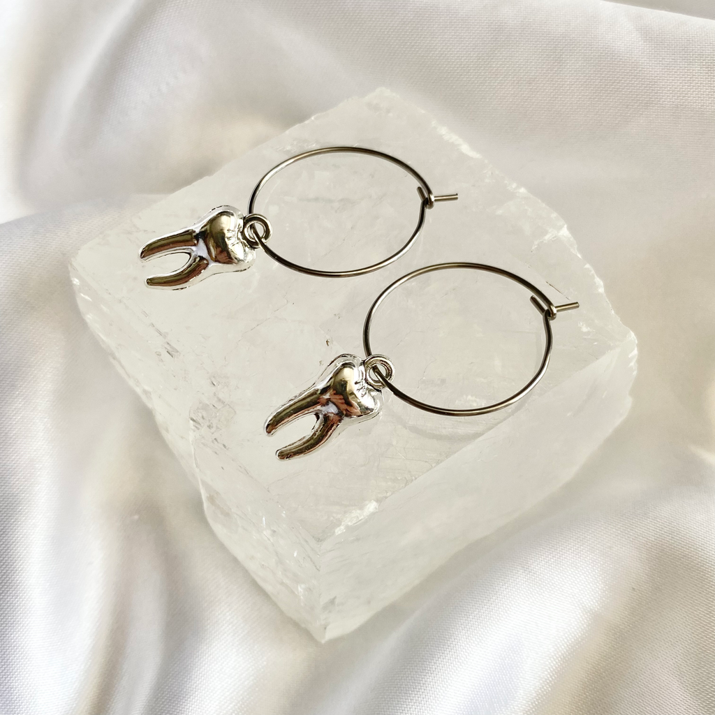 Tooth Hoop Earrings image 0