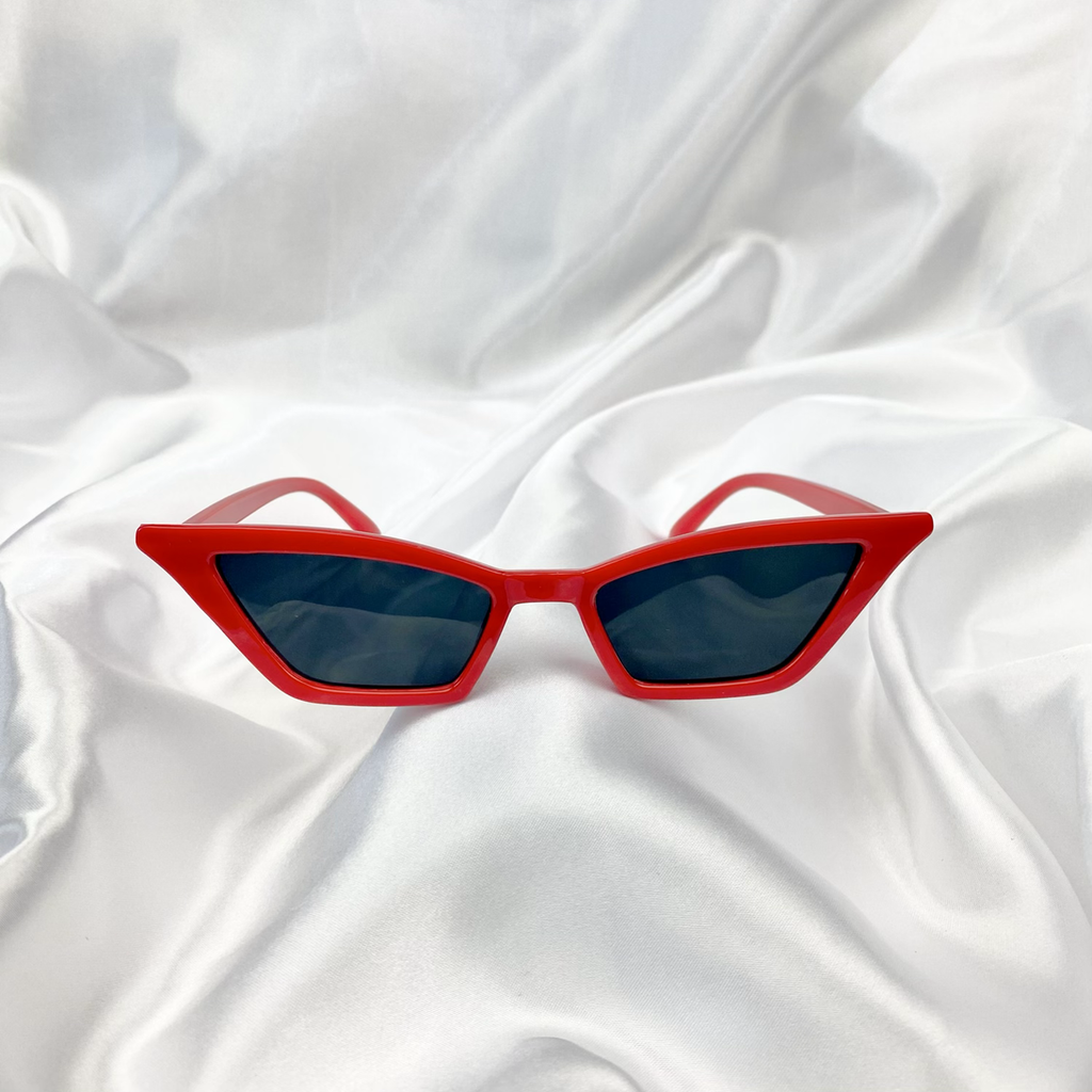Red Rectangle Cat Eye Sunglasses image 1