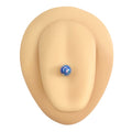 Blue Metallic AB Tongue Bar image 0