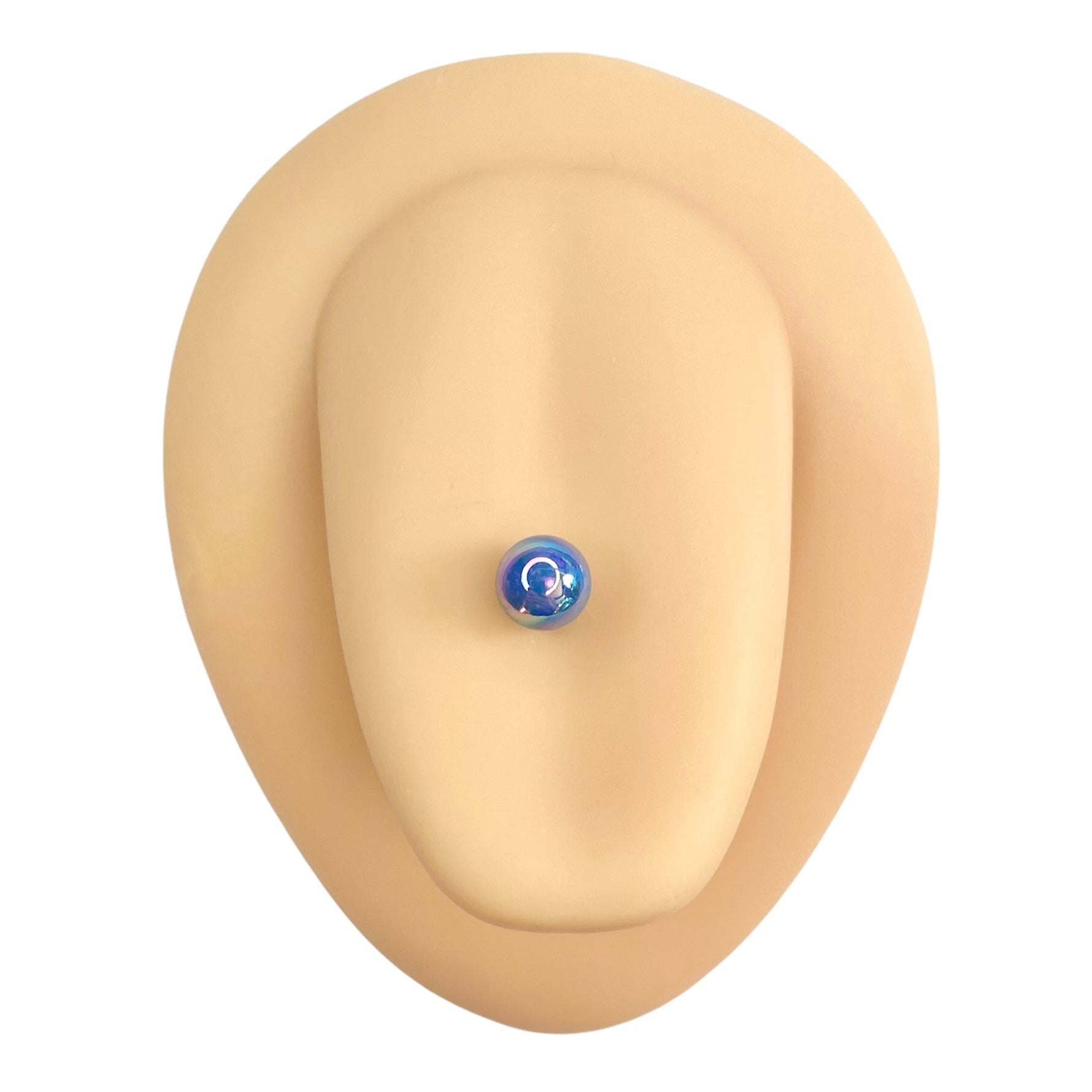 Blue Metallic AB Tongue Bar image 0