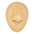 Silver 3 CZ Bendable Hoop image 0