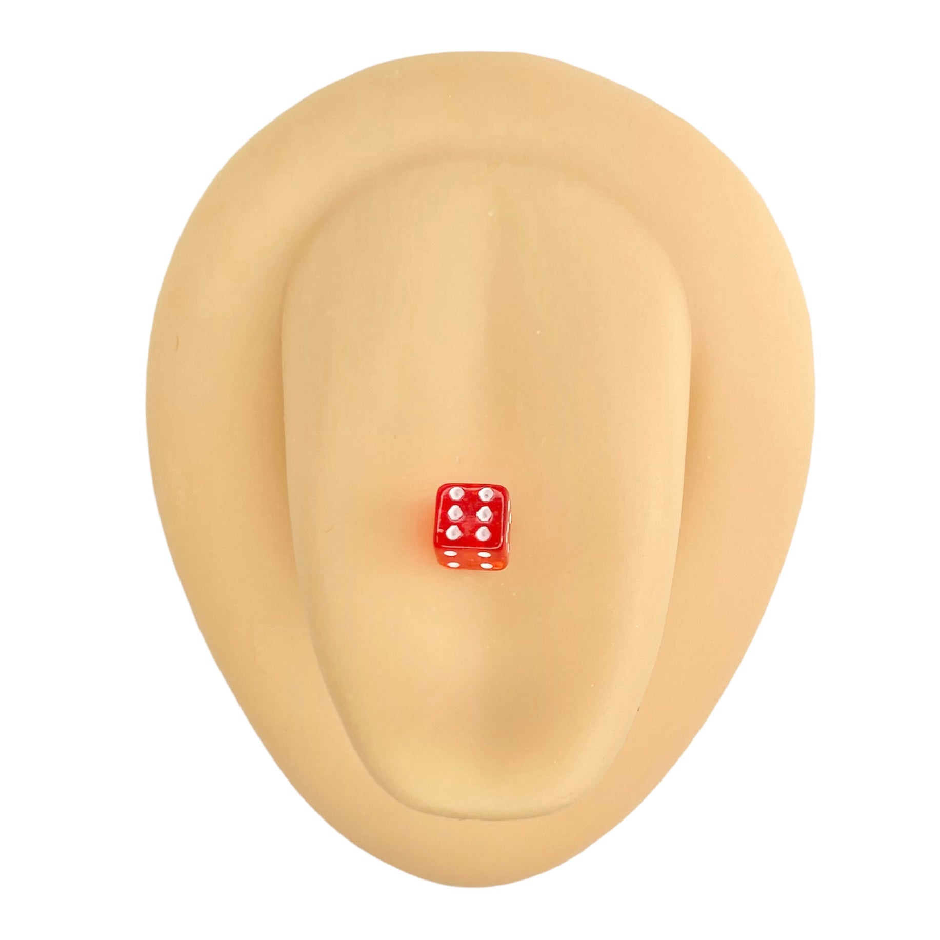 Red Acrylic Dice Tongue Bar image 0