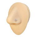 Pink Opalite Triple Stone Nose Stud image 0