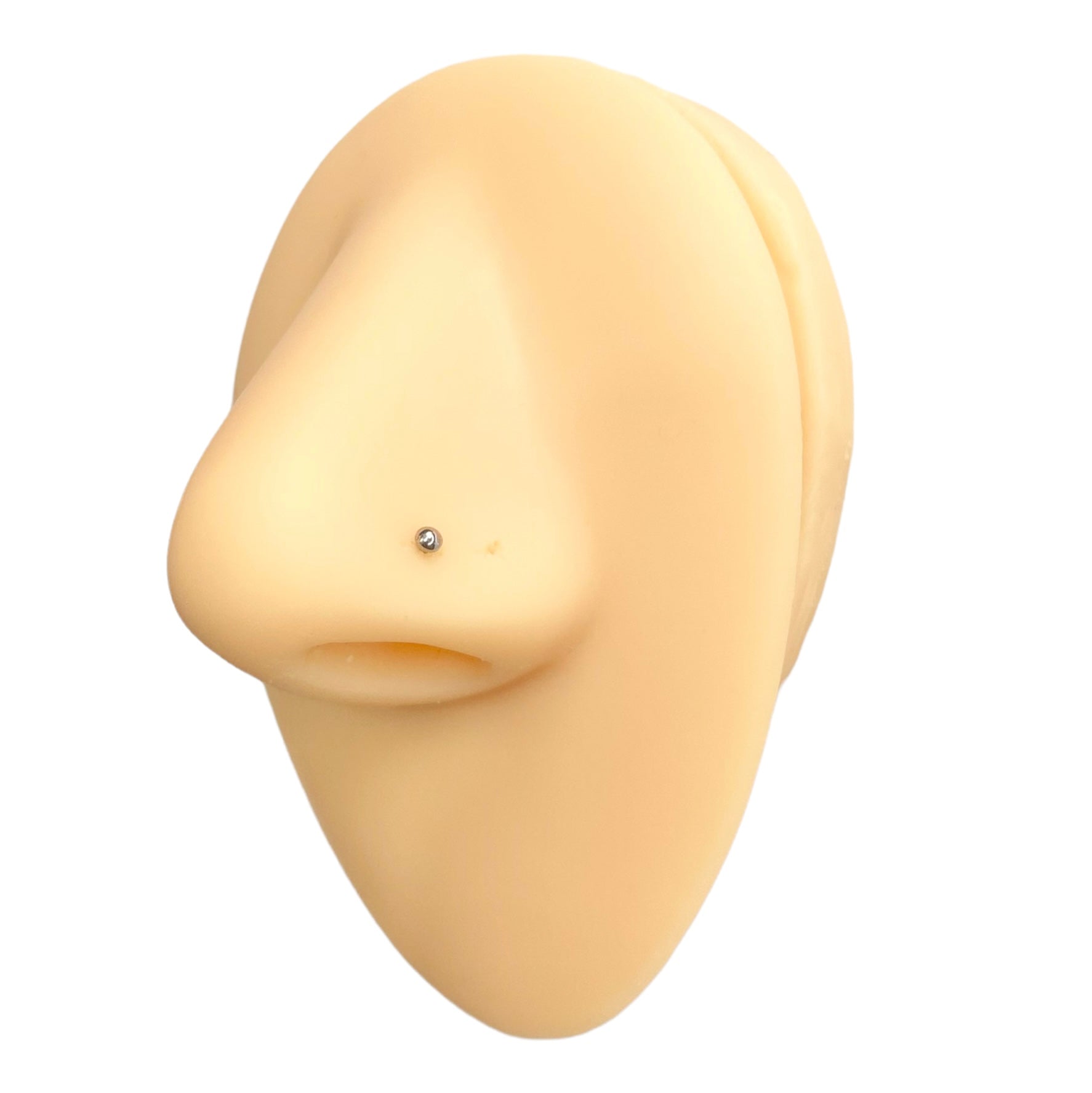 Silver Basic Ball Nose Stud image 0