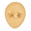 Gold Textured Edge Playboy Crystal Eye Nipple Bar image 0
