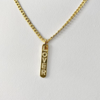 Gold CZ Lover Necklace image 0