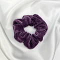 Dark Purple Velvet Scrunchie image 0
