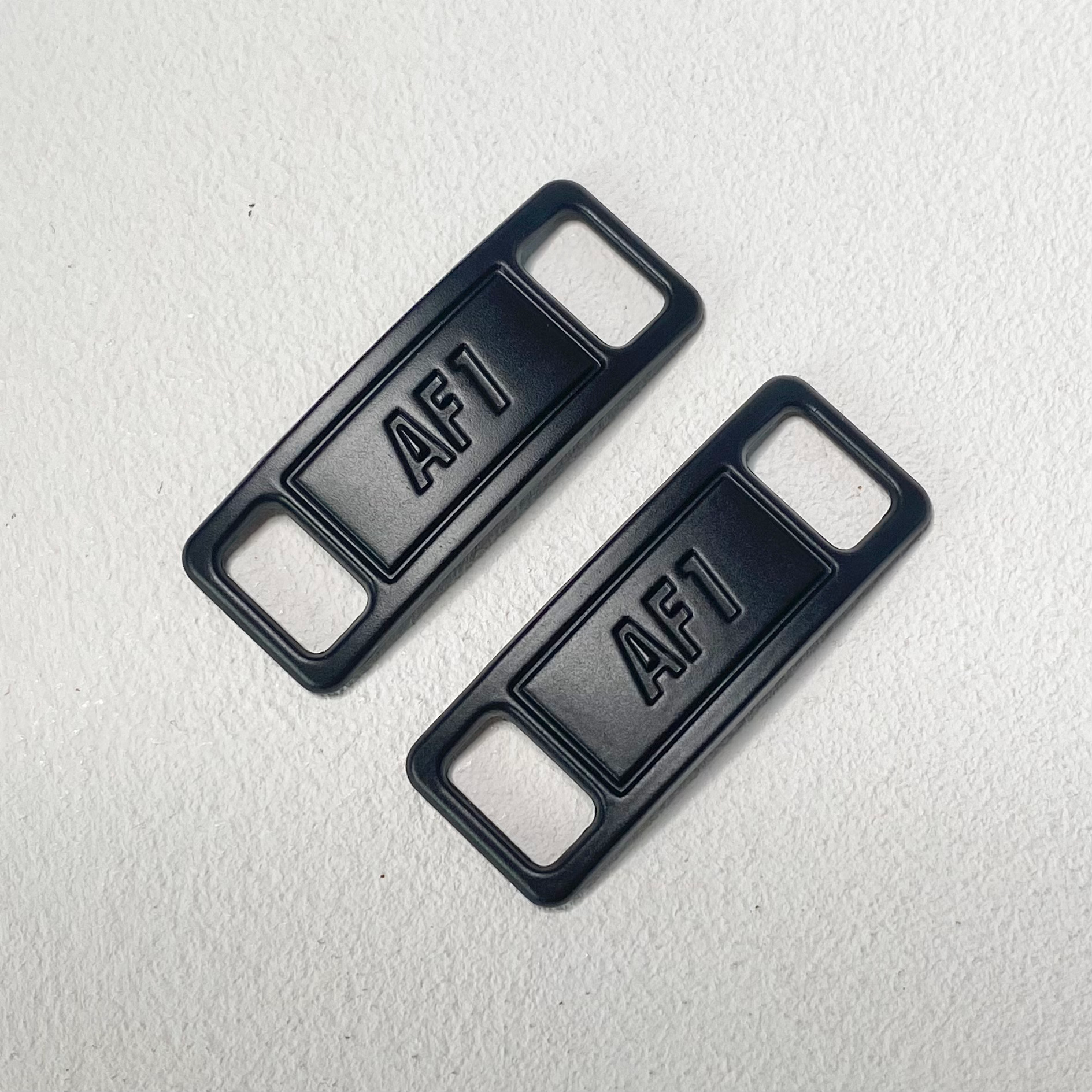 Black AF1 Shoe Lace Buckle image 1