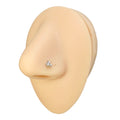 AB Triple Stone Nose Stud image 0