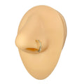 Gold Spikes CZ Lined Hoop image 0